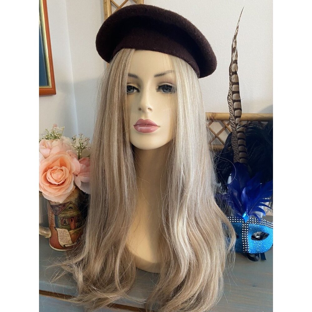 Vintage P.R.T.‎ Ultrabasque 100% Wool Brown Beret Hat Made in Czech Republic EUC